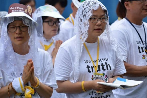 El Papa celebró la misa de la Asunción de la Virgen María.