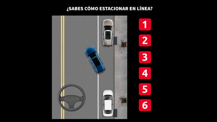 ¿Sabes cómo estacionar en línea? Aprende a hacerlo en seis sencillos pasos