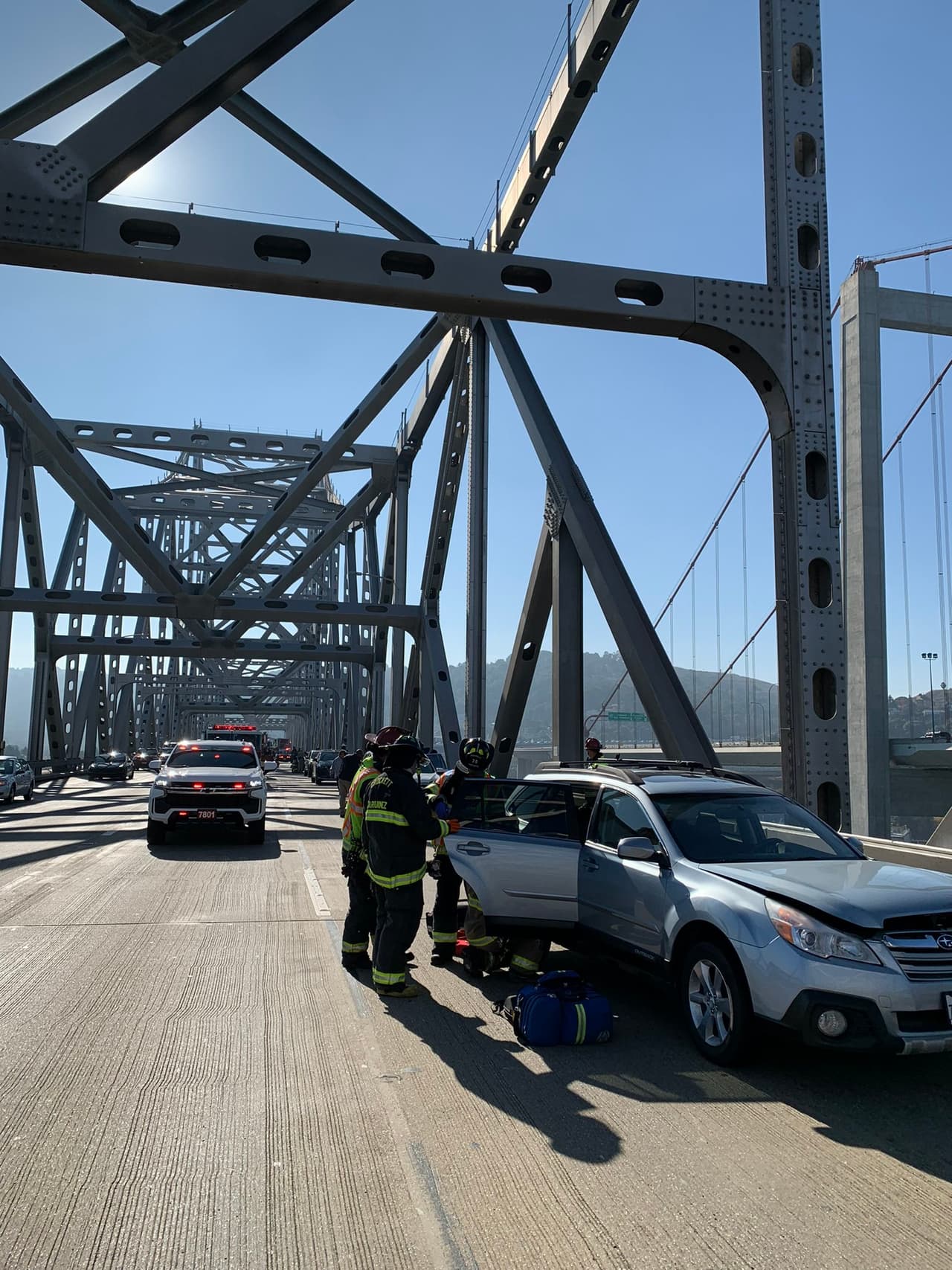 Se reportó que había tráfico desde antes de Cummings Skyway, en Crockett.
<br>