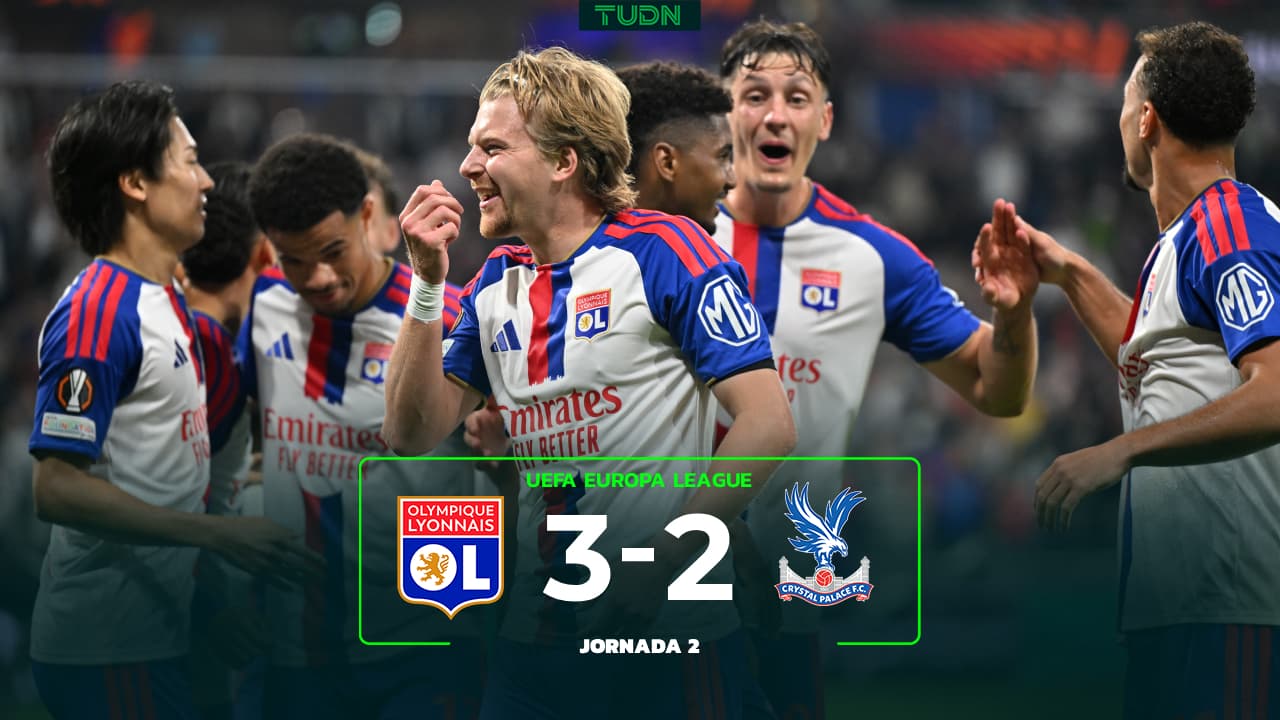 Resumen | Lyon vence a Crystal Palace y apunta al liderato de Europa League