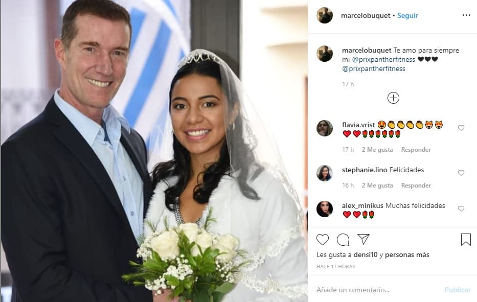 <b><a href="https://www.univision.com/shows/mira-quien-baila/marcelo-buquet" target="_blank">Marcelo Buquet</a></b>, de 57 años, se casó en una 
<b>ceremonia civil secreta</b> con su ahora esposa de 27 años.