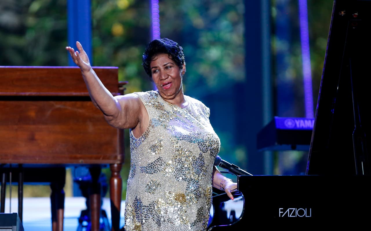 Aretha Franklyn y Sting cantaron en la Casa Blanca 