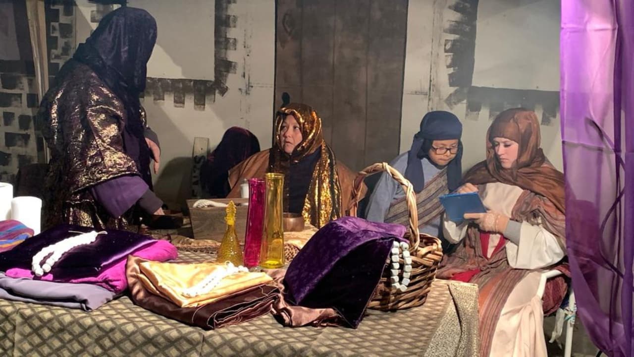 Este Belén viviente no cierra ni por nieve ni por lluvia.