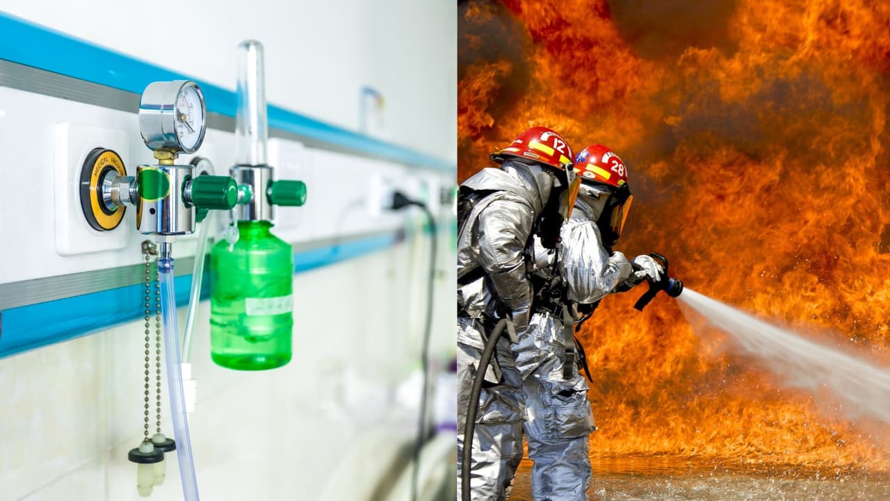 Paciente intentaba encender cigarrillo mientras estaba conectado a oxígeno y causa incendio en hospital