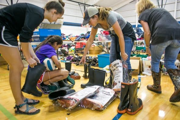 Algunas zonas de la capital texana quedaron bajo el agua luego de las intensas lluvias de los últimos días.