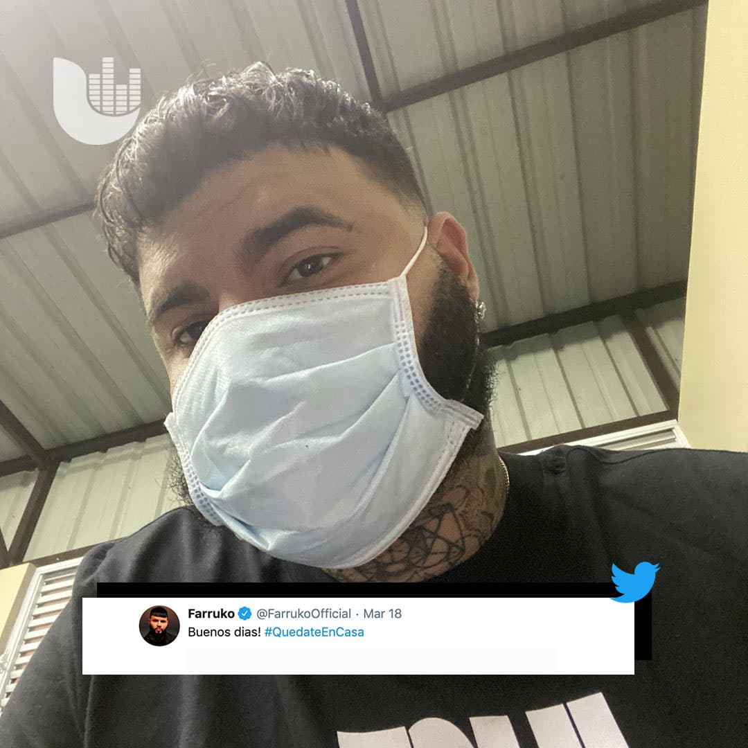 <b>Farruko</b> toma todas las precauciones y los invita a hacer lo mismo.