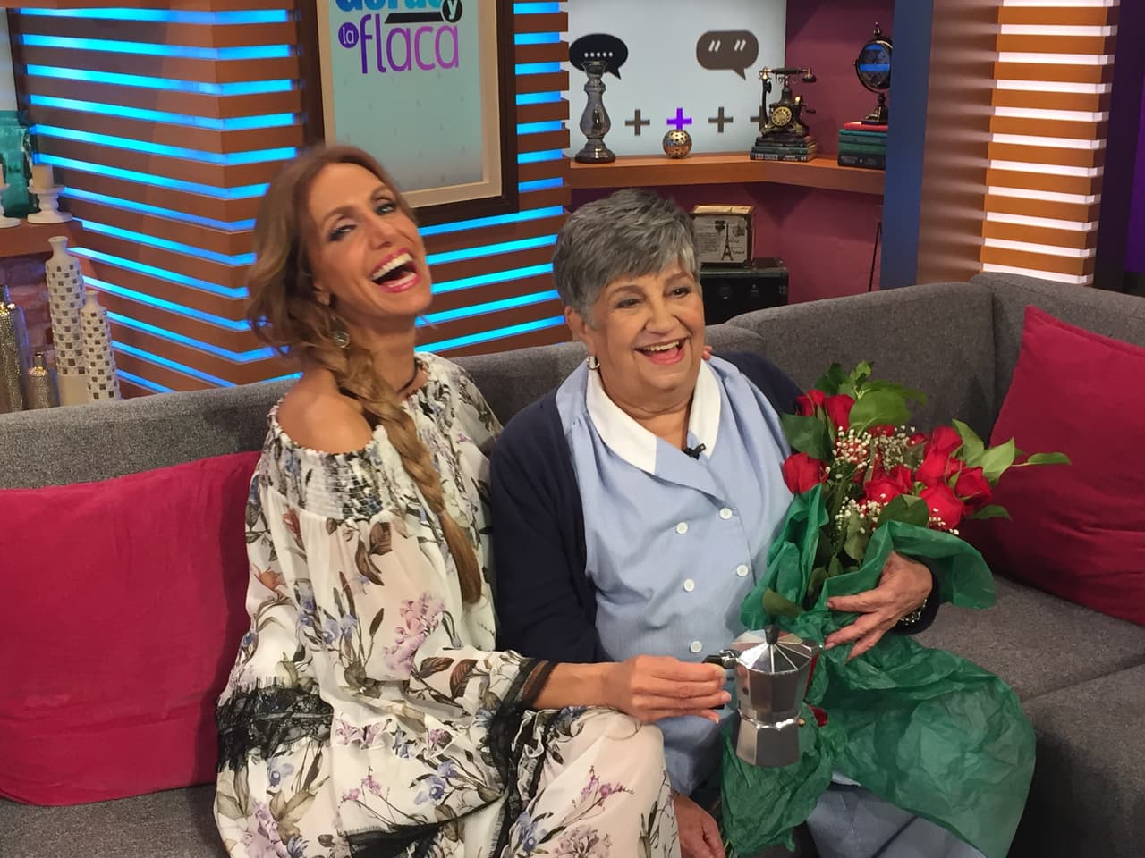 Flores, anécdotas y sobre todo muchas sonrisas caracterizaron la visita de nuestra querida Martica