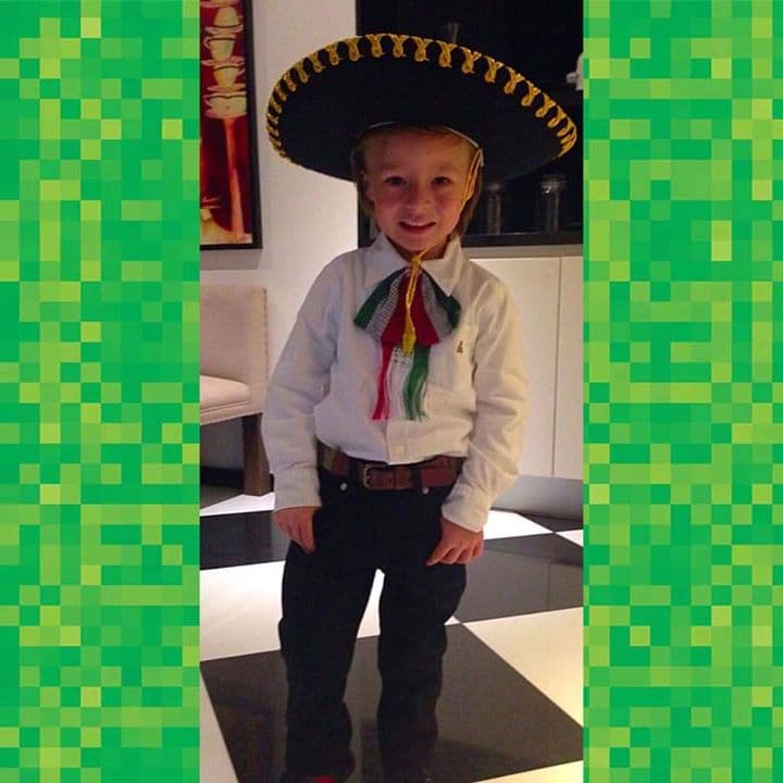 Así festejó Mateo la Independencia de México. ¡Qué cute'