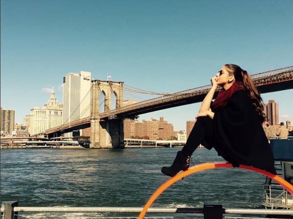 Esta foto de Michelle parece postal.