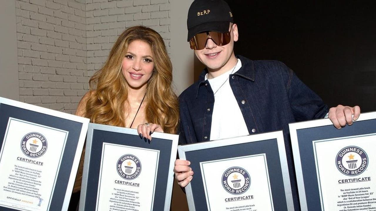 Shakira rompe 14 Récords Mundiales Guinness: cuatro los comparte con Bizarrap