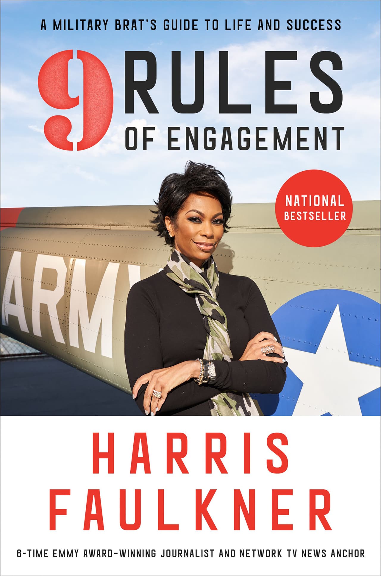 <i><b>9 Rules of Engagement (Nueve reglas para comprometerse), </b></i>
<b>por Harris Faulkner</b>. "Nuevo maravilloso libro del gran Harris Faulkner (...)
<a href="https://twitter.com/realDonaldTrump/status/1003998873004773376">Harris comparte las lecciones de una familia militar. ¡Disfrutenlo!”</a>, escribió sobre este texto en el que la autora habla de su experiencia sobre crecer dentro de una familia militar y alaba la "sabiduría" castrense.