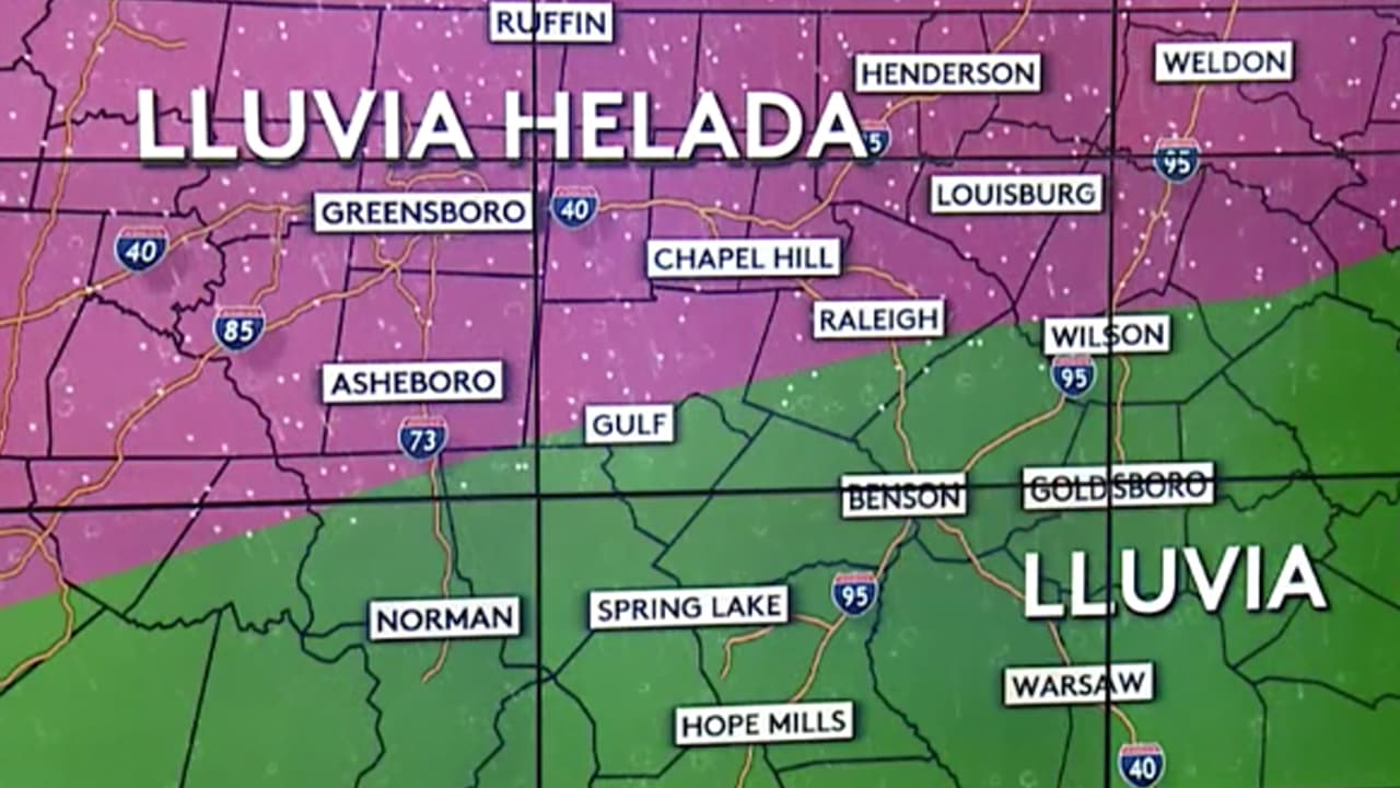 "Evite viajar si es posible": miles se quedan sin luz tras lluvia helada en el área central de Carolina del Norte