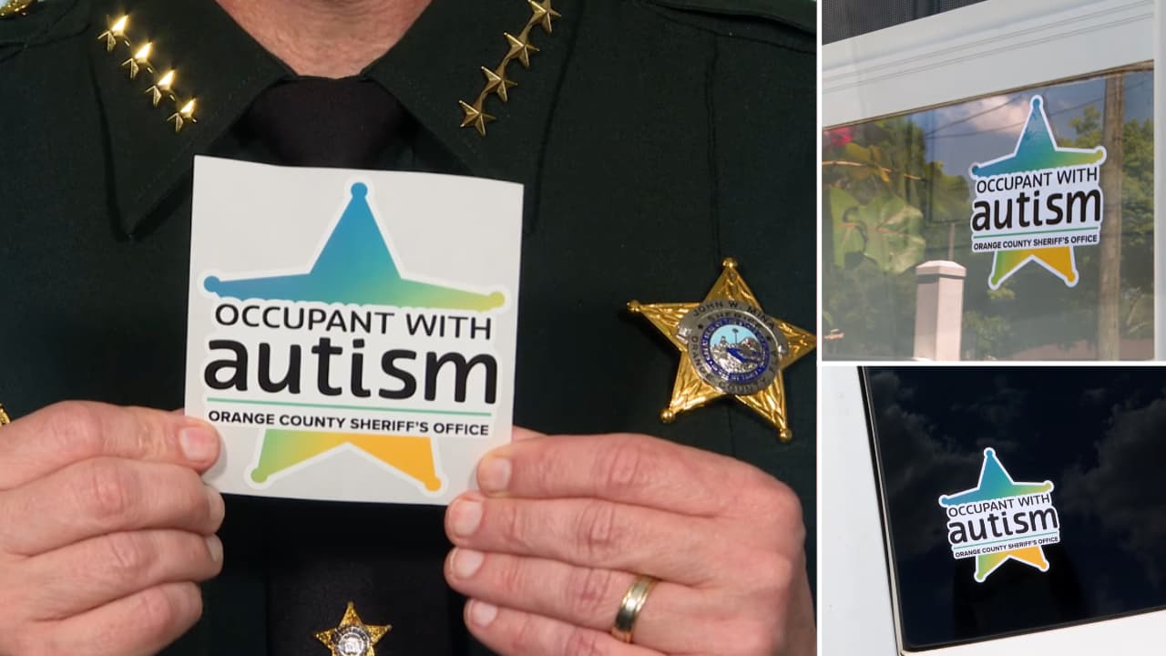 Entregan calcomanías para autos y casas con la leyenda “Ocupante con Autismo” en el condado Orange