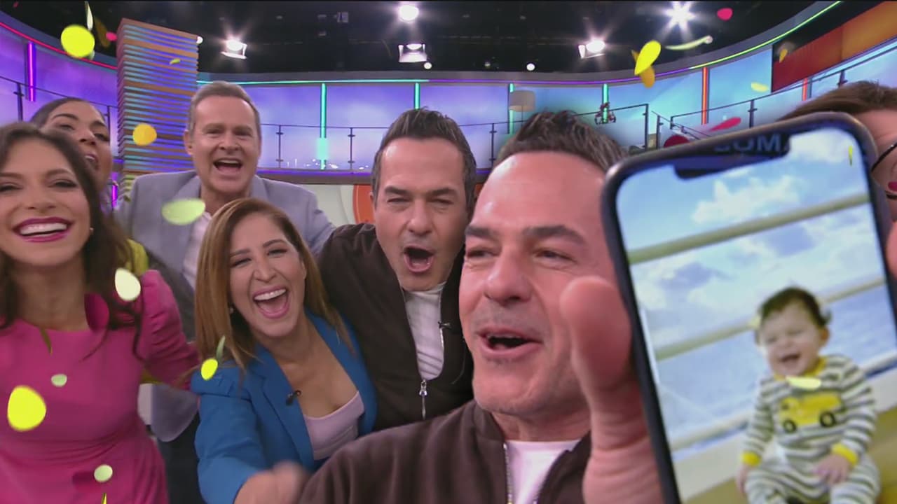 Carlos Calderón celebró bailando el primer cumpleaños de su baby León