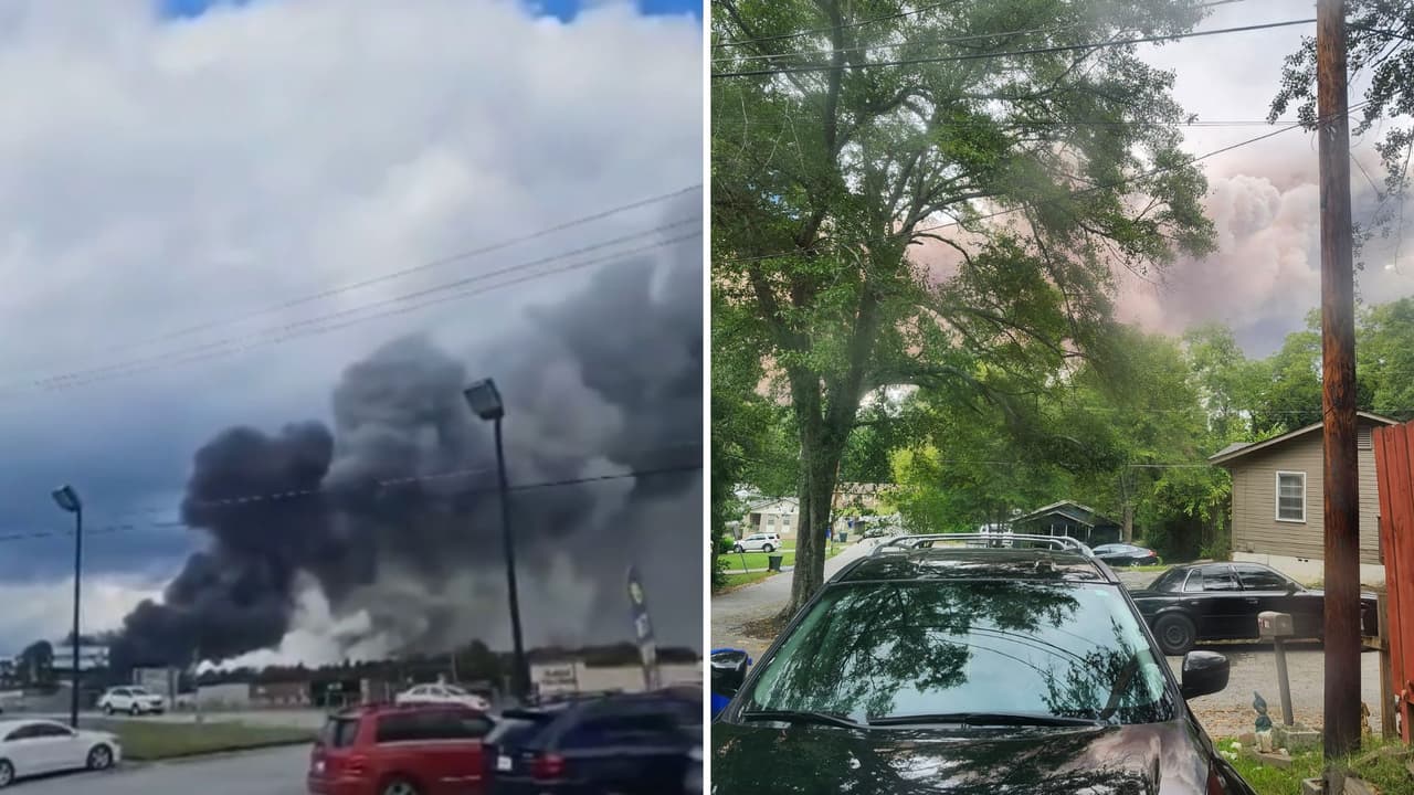 “Se siente como azufre”: hispanos describen el incendio en la planta química BioLab en Conyers
