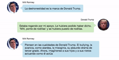 De "artista del fracaso" a "fraude y farsante": lo que se dijeron Trump y Romney antes de reunirse