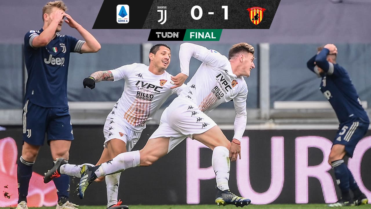 Juventus cae ante el Benevento y se aleja más del Scudetto