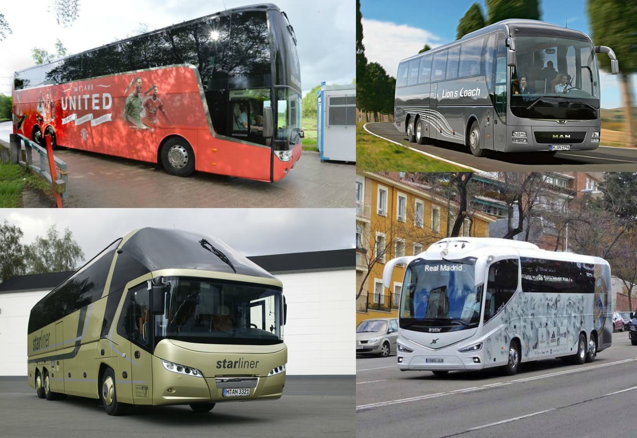 Hemos repasado alguno de los autobuses más espectaculares que transportan a los clubes de la liga mexicana de fútbol, ahora es momento de una recorrida por los transportes de los grandes equipos de Europa.