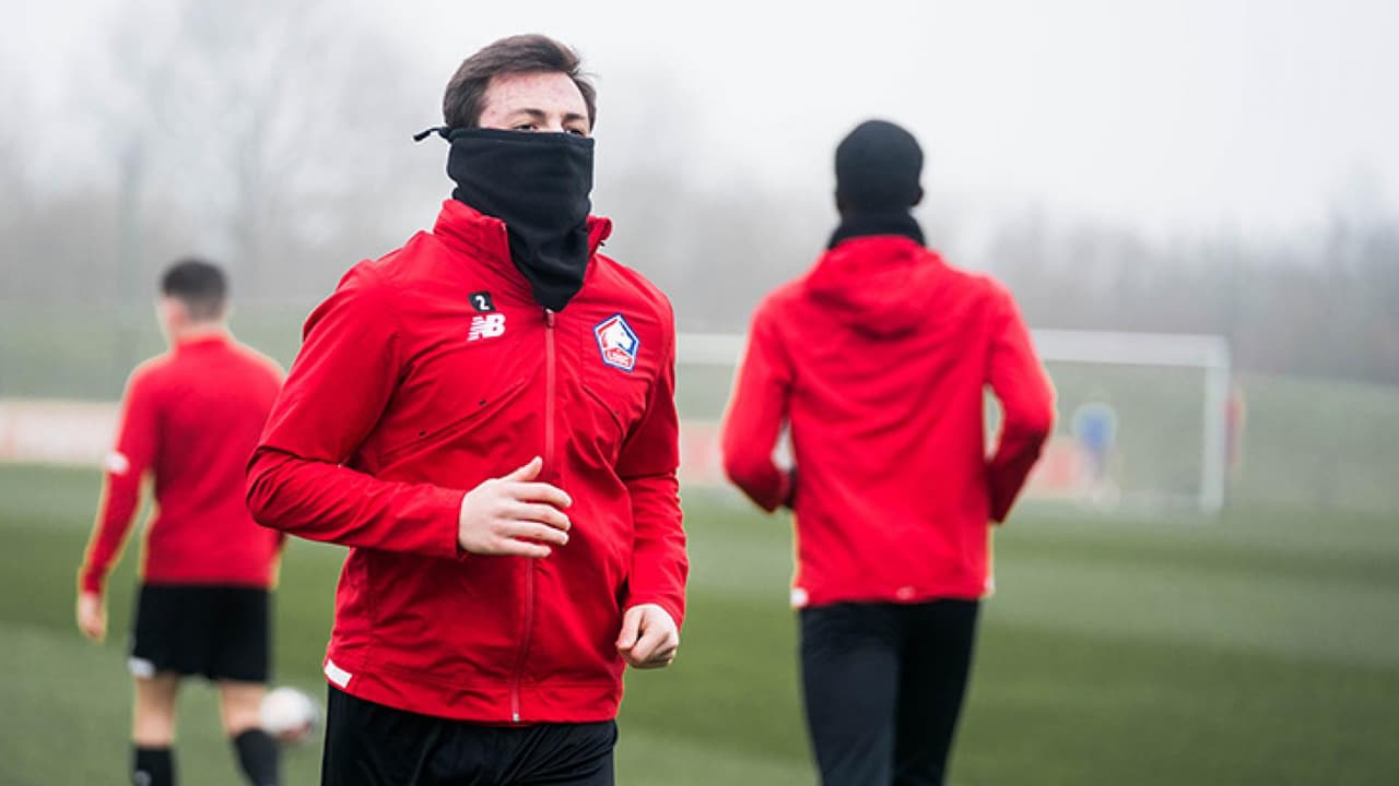 Eugenio Pizzuto regresa a los entrenamientos del Lille tras superar lesión