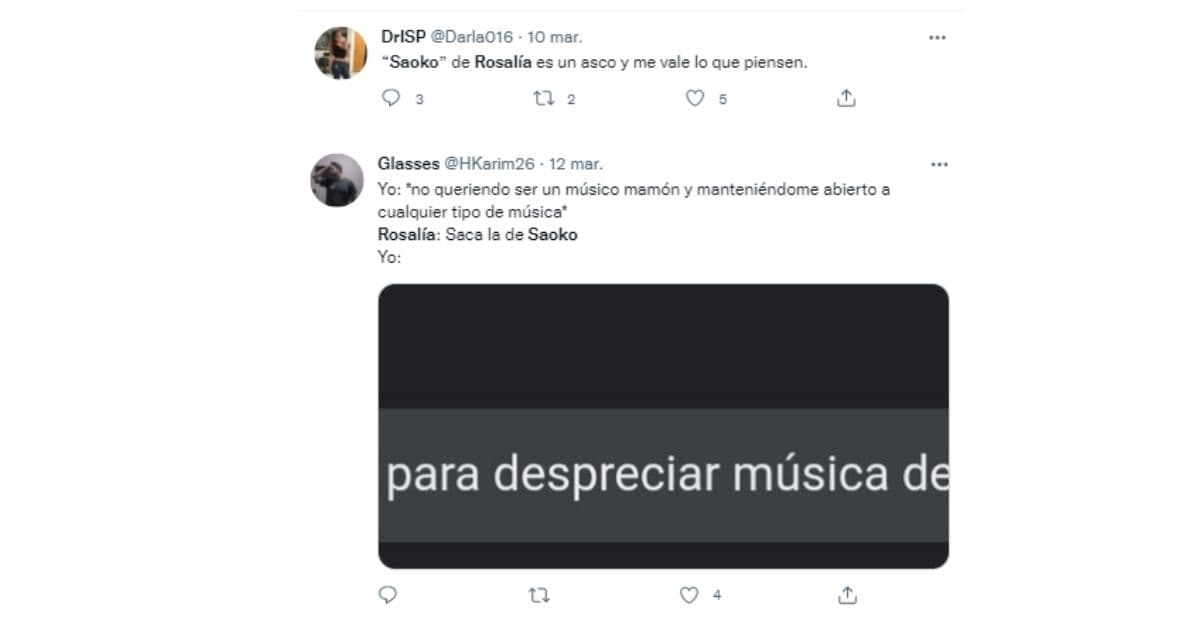 usuarios reaccionan a Saoko de Rosalía