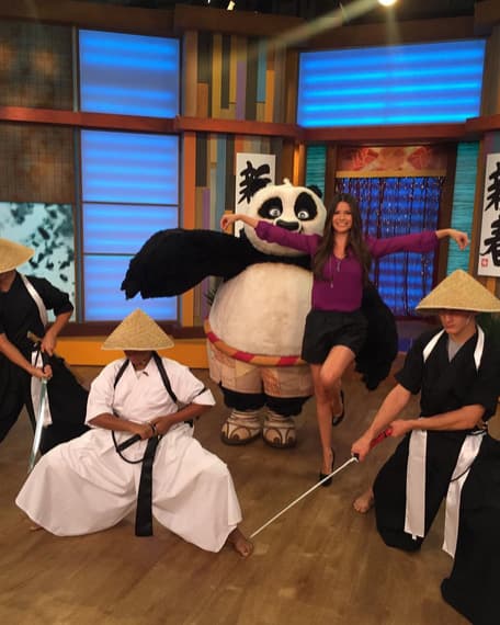 "Aquí KungFundida tratando de hacer una pose. Más bien parezco flamingo jajajaja", bromeó Ana. (Octubre 15, 2015)