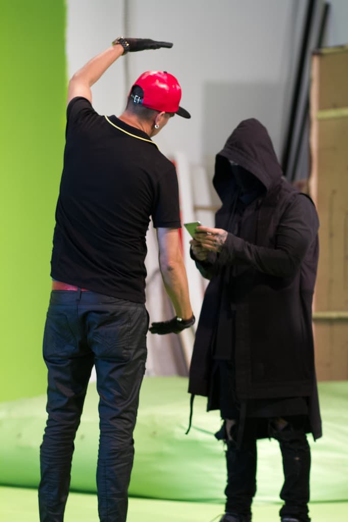 En las grabaciones se dejó ver todo cubierto.