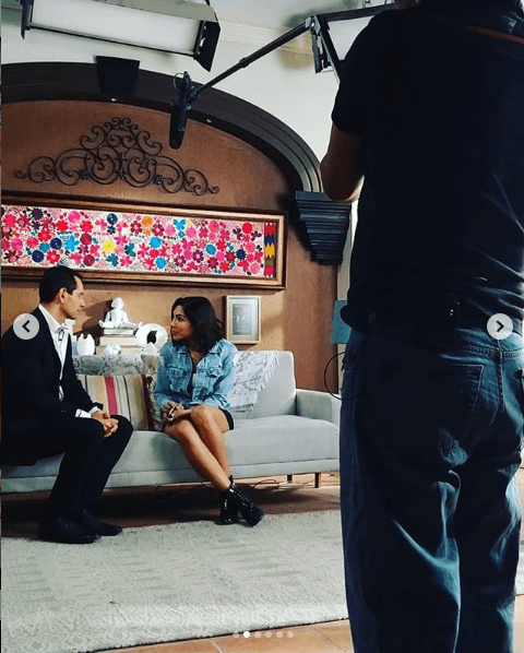 En abril de este año la presentadora asistió a las instalaciones de Televisa, en la Ciudad de México, para hacer pruebas y poder participar en 'Rubí'.