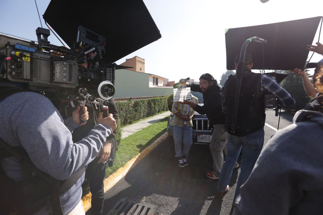 Un importante desplegado técnico hubo en cada día de filmación.