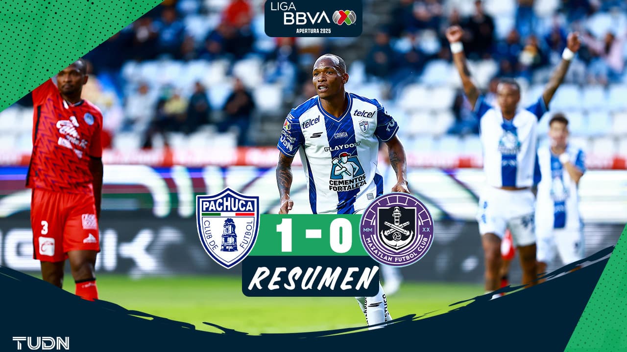 Pachuca vence por la mínima a Mazatlán y se mantiene en la cima