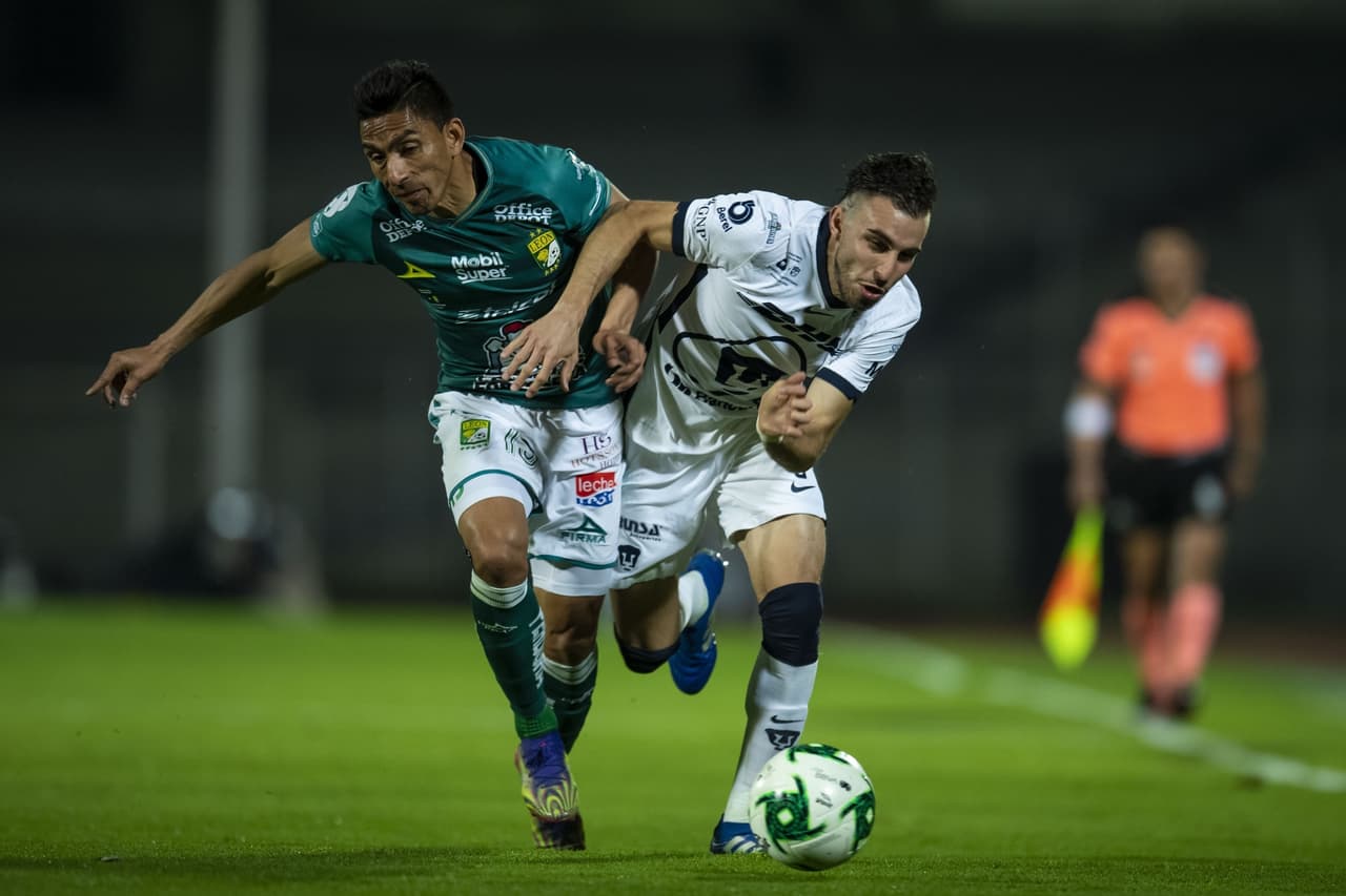 Con anotaciones de Carlos González y Emanuel Gigliotti, Pumas y León arrancan la final del Guard1anes 2020 con empate en Ciudad Univeristaria.