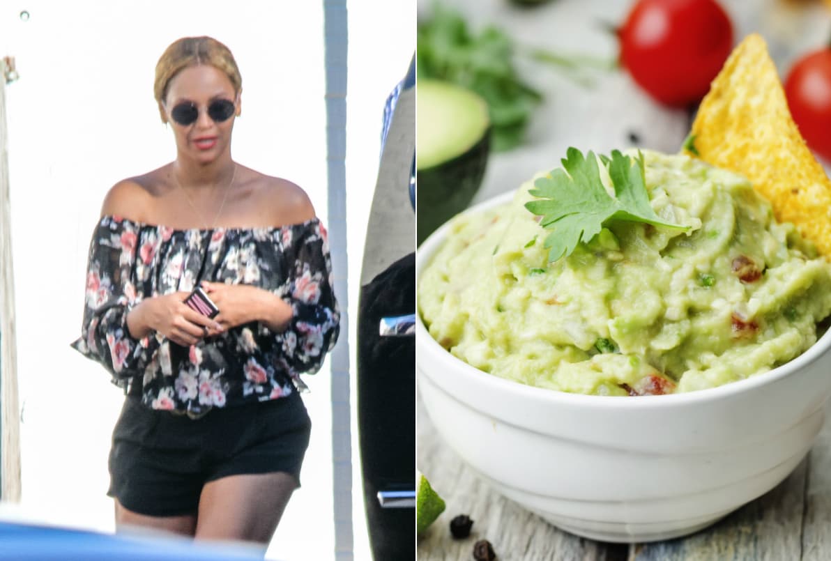 A Beyoncé le encantan los nutrientes y las grasas saludables que provienen de los 'dips' que prepara con guacamole.