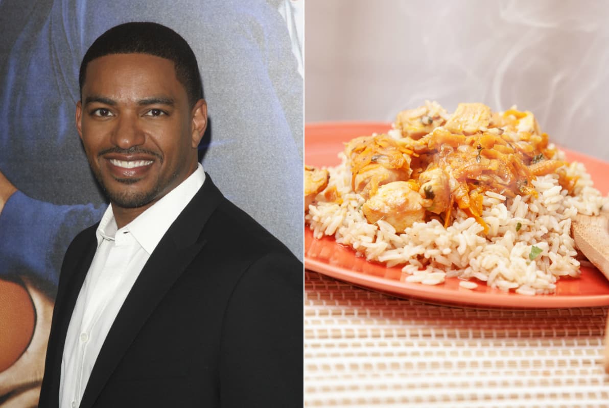 Laz Alonso, conocido por su participación en los films de 'The Fast and The Furious' incluye un delicioso plato de arroz con pollo después de ir al 'gym'.