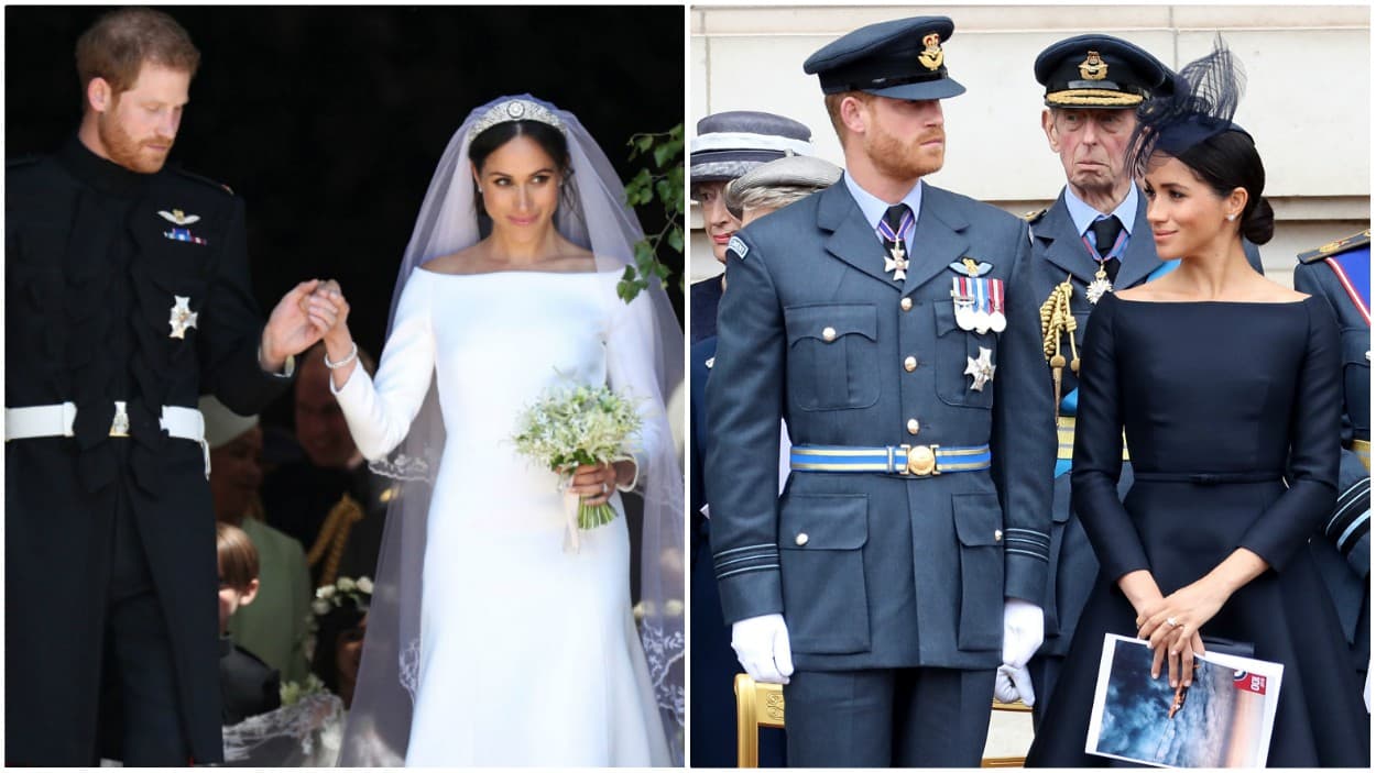 La
<b> esposa del príncipe Harry</b>, de 36 años, llegó en la mañana del martes 11 de julio a 
<b>Westminster Abbey</b> con un vestido con un corte y estilo muy parecido al traje 
<b>Givenchy</b> con el que dio el sí el 
<b>19 de mayo</b>, diseñado por la británica 
<b>Clare Waigh Keller.</b>