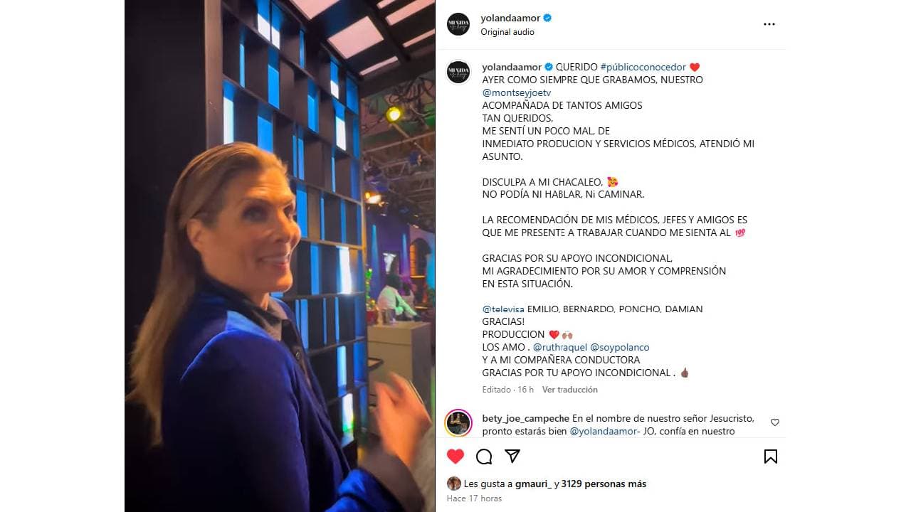 ¿Yolanda Andrade se retira temporalmente?