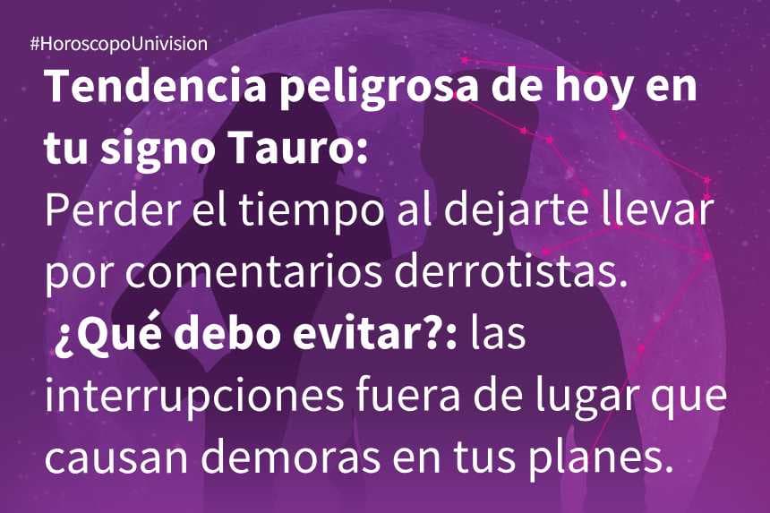 Tauro 26 de julio de 2020