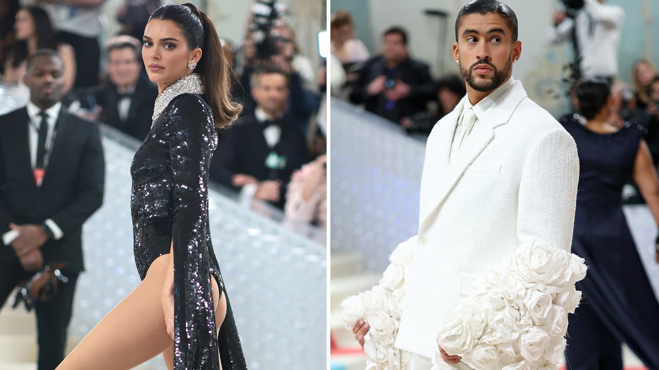 El significado oculto en los outfits de Kendall Jenner y Bad Bunny en la Met Gala 2023