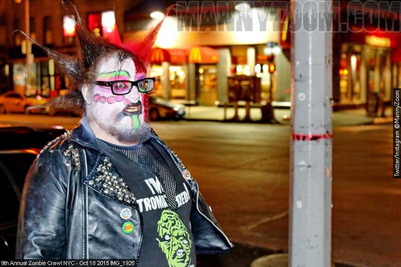 La ciudad de Nueva York se llenó de zombies en el Zombie Crawl 2015.