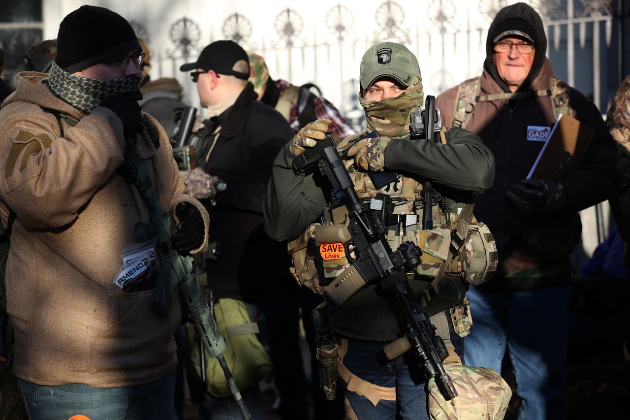 Marcha a favor de las armas en Richmond, Virginia.