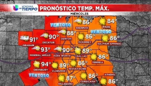 El miércoles será un día ventoso y cálido