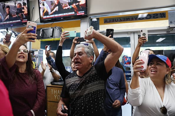 La ciudad de Doral en Florida agrupa la mayor concentración de venezolanos en Estados Unidos, ciudadanos de otras nacionalidades como cubanas y nicaragüenses se sumaron a la protesta en apoyo a la causa venezolana.