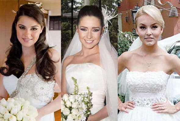 En las telenovelas estas actrices se pusieron un vestido de novia y lucieron espectaculares. ¿Quién de ellas es la más bonita?