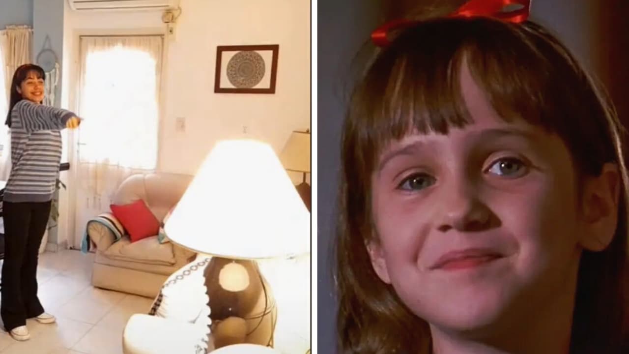 Joven recrea escena de 'Matilda' para tarea de escuela: increíble resultado enamoró a TikTok