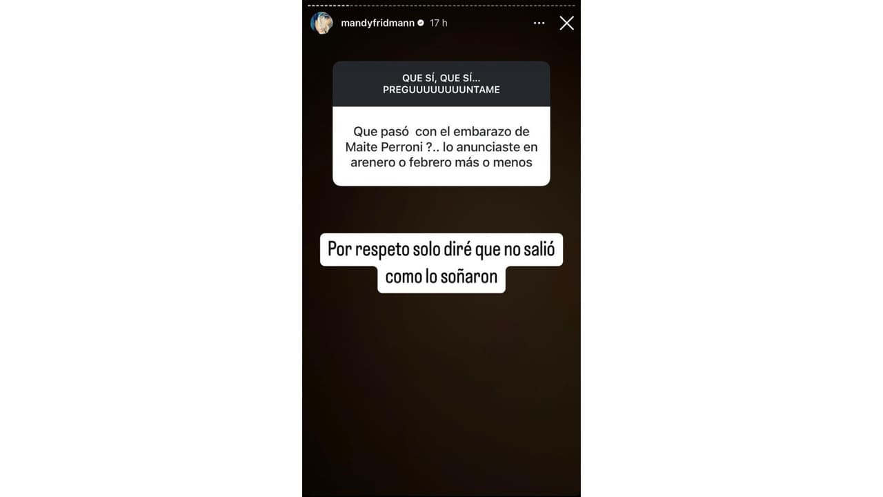 Mandy Fridmann revela lo que supuestamente pasó con el segundo embarazo de la actriz.