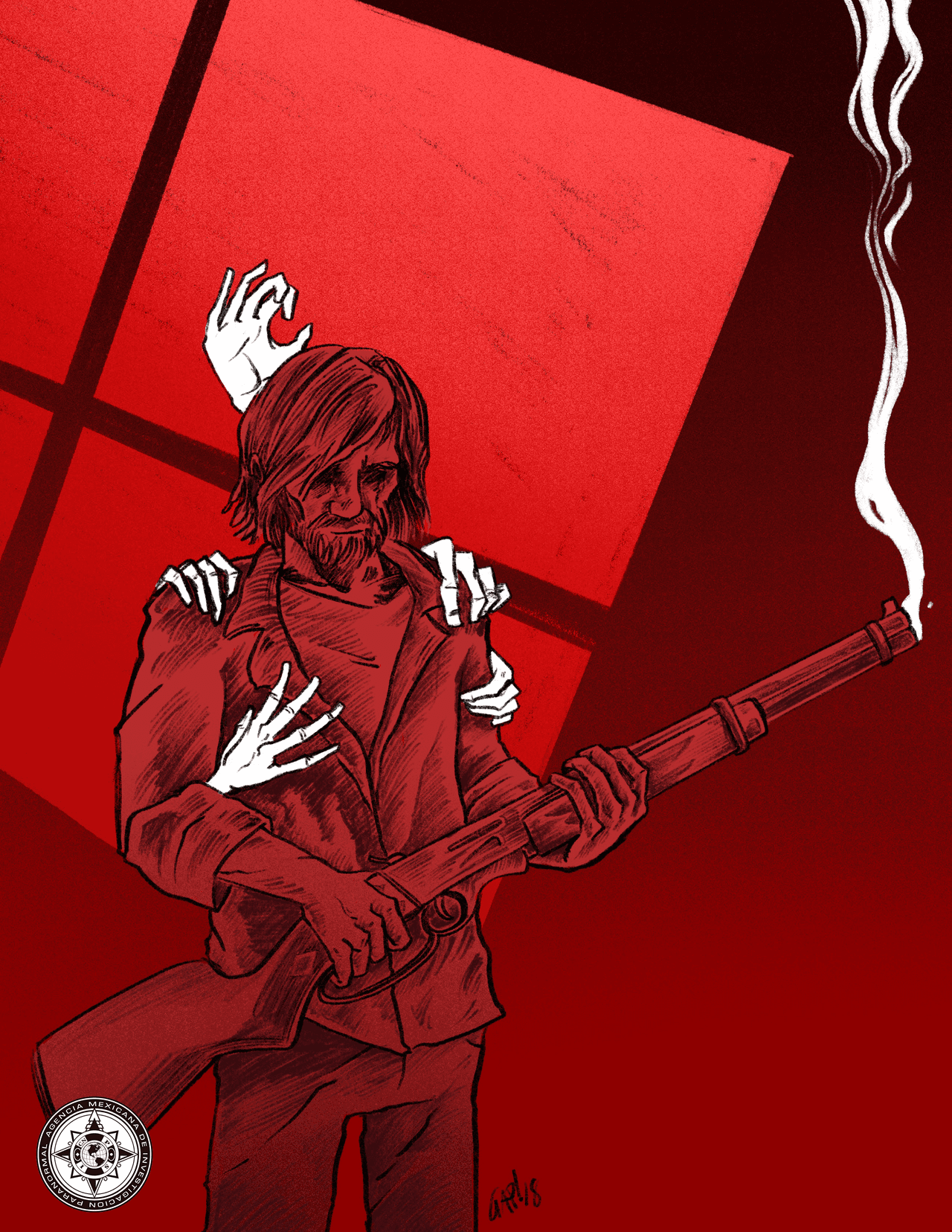 En noviembre de 1974 un hombre de 24 años llamado Ronald DeFeo mató a balazos a sus padres, dos hermanos y dos hermanas en su casa de Amityville, Long Island. DeFeo se declaró demente, pero fue encontrado culpable y condenado a seis cadenas perpetuas. DeFeo durante su juicio sostuvo que meses antes de cometer los cienes había escuchado "voces" que le ordenaban matar.
<br>
<br>