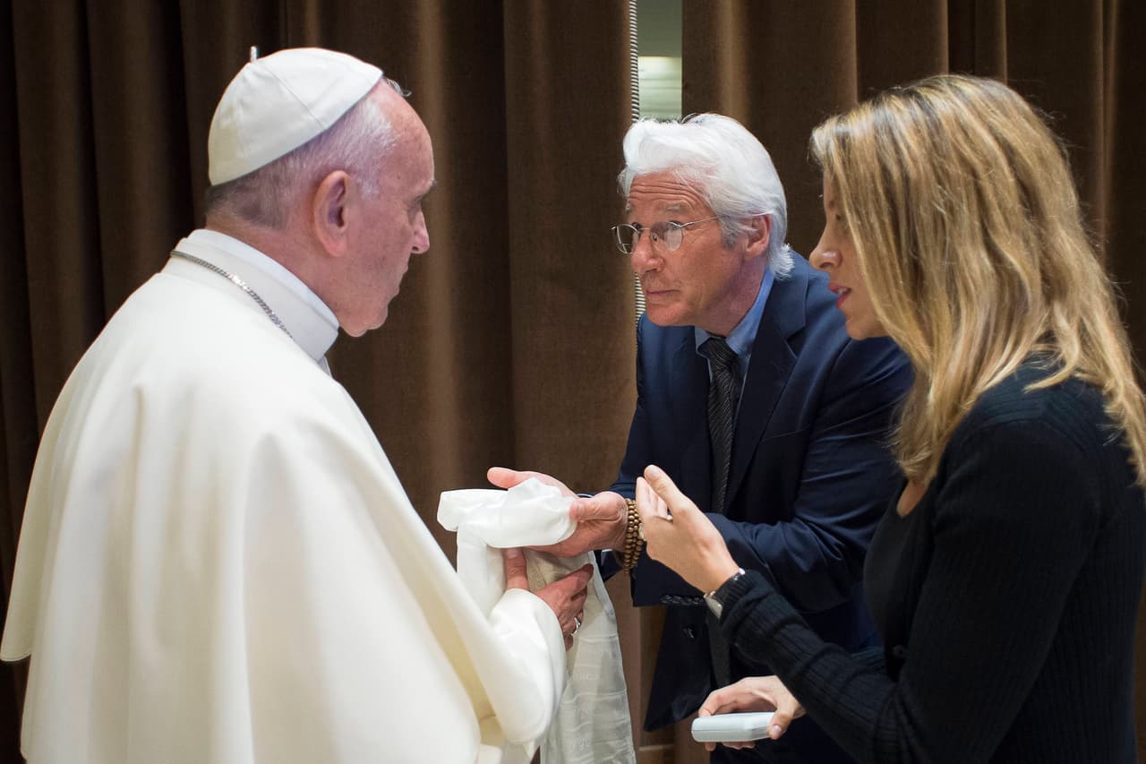 En el especial evento también estuvieron Richard Gere y su actual novia.