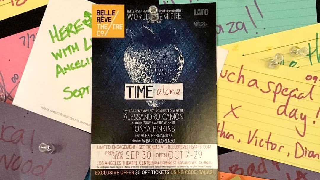 Time Alone, del dramaturgo Alessandro Camon, nominado como escritor al premio Oscar por The Messenger.