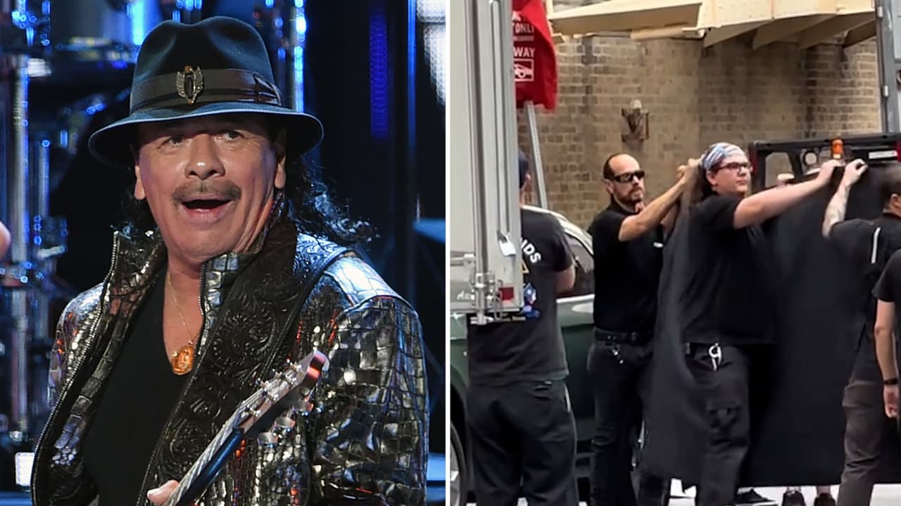 Carlos Santana es sacado en camilla y ambulancia de un concierto para hospitalizarlo: video