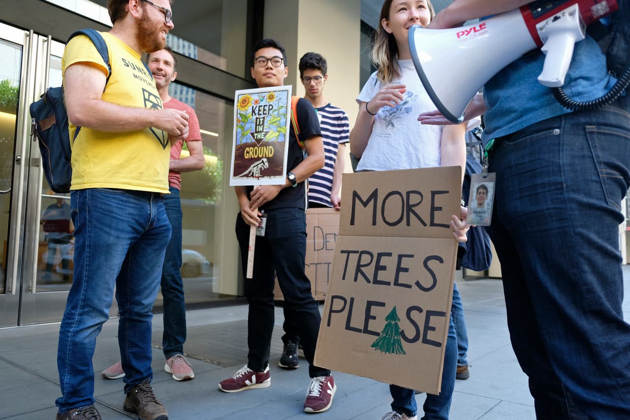 Se inspiraron en una serie de huelgas escolares para protestar por la falta de acción contra el cambio climático, iniciadas por Greta Thunberg, una activista sueca de 16 años. 
<a href="https://www.univision.com/noticias/esto-no-es-politica-es-ciencia-las-frases-de-greta-thunberg-sobre-el-cambio-climatico-ante-el-congreso-de-eeuu-video">Thunberg testificó ante la Cámara de Representantes a principios de esta semana</a> y se reunió con el expresidente Barack Obama.
<br>