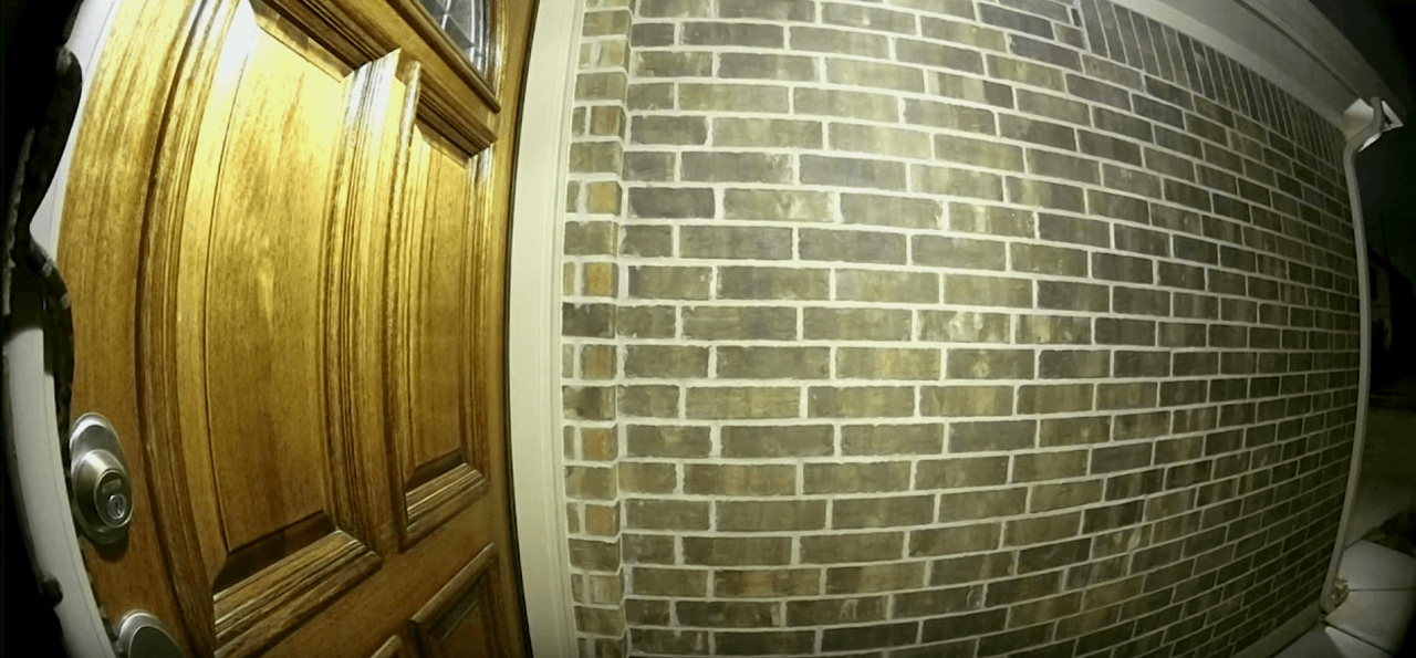 Creepy visitor caught by front door camera in Houston