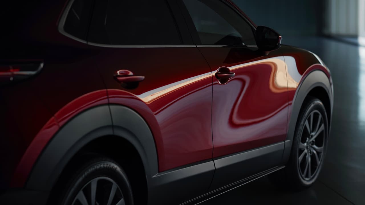 En el diseño de la Mazda CX-30 no hay una sola superficie que no sea interesante, no hay una sola línea que no diga algo.